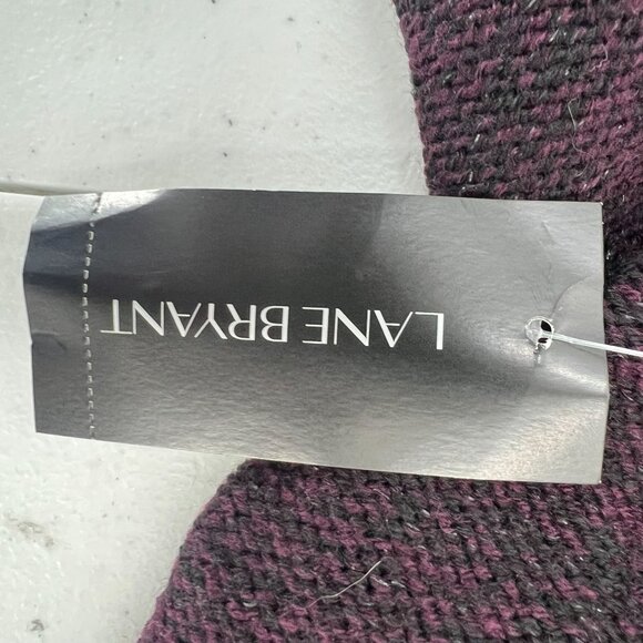 Lane Bryant Cardigan 22/24 Purple Cocoon Sweater Open Front Dolman Sleeve Knit - Picture 6 of 10